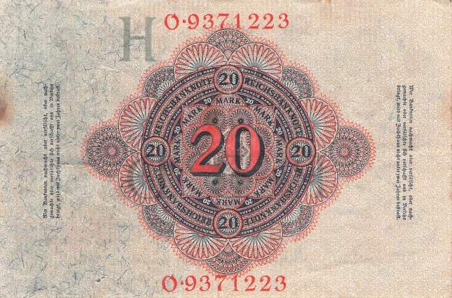 20 Mark 1914 ro.47b H/O